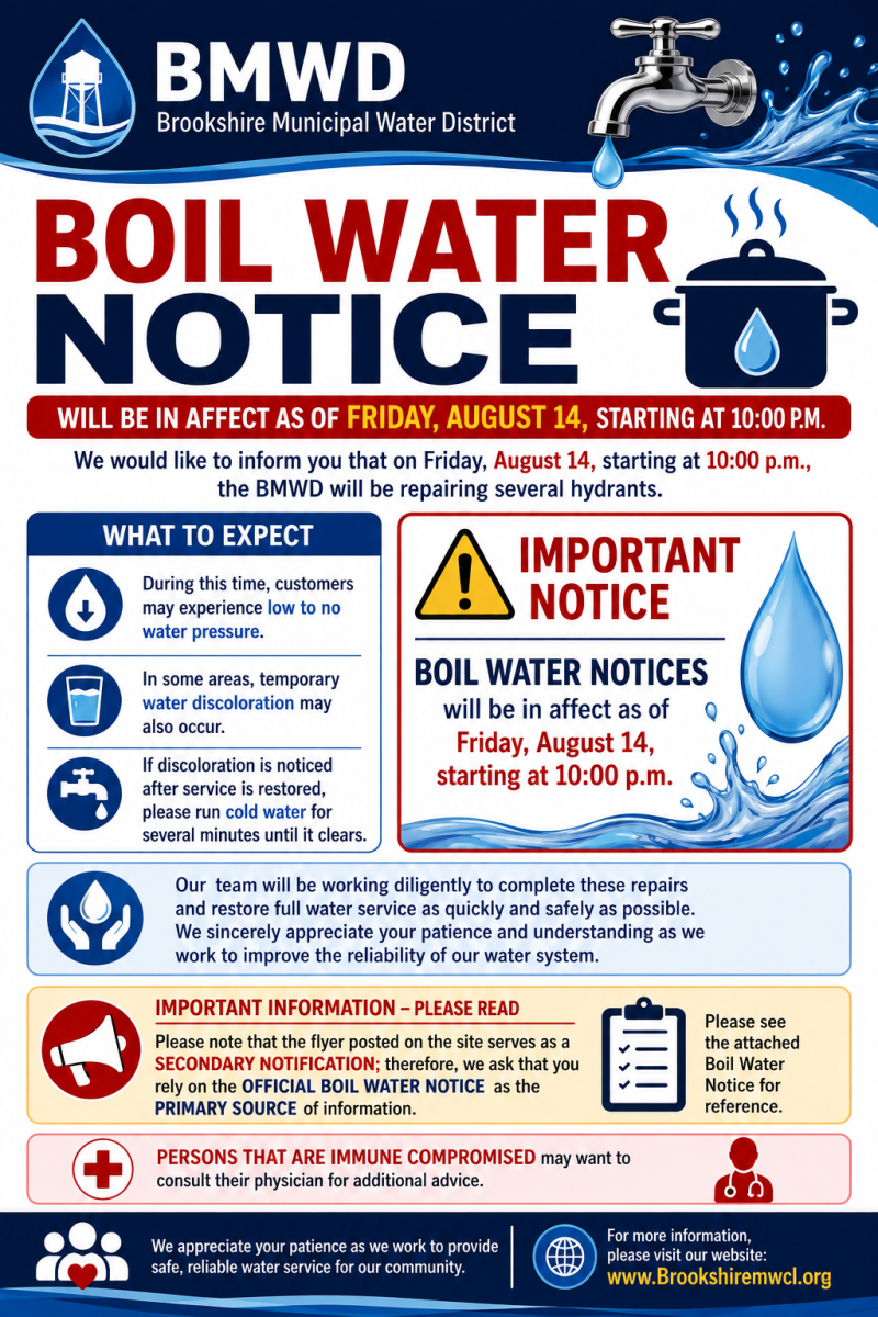 Updated BWN and Public Notice for Hydrant Repair